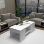Hanah Home Sartos Mesa de Centro y Mesas Auxiliares - Blanco